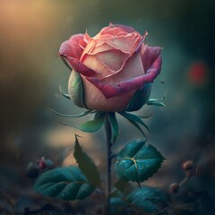 Rose flower illustration.