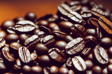 Roasted coffee beans generative AI