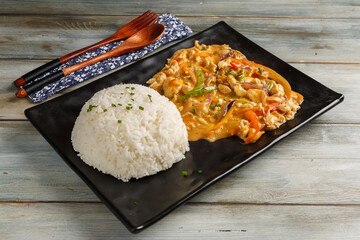 Curry Thai. Spécialité thaïlandaise.