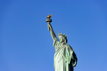 Statue of Liberty, blue sky