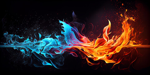 Abstract Ice and Fire Background
