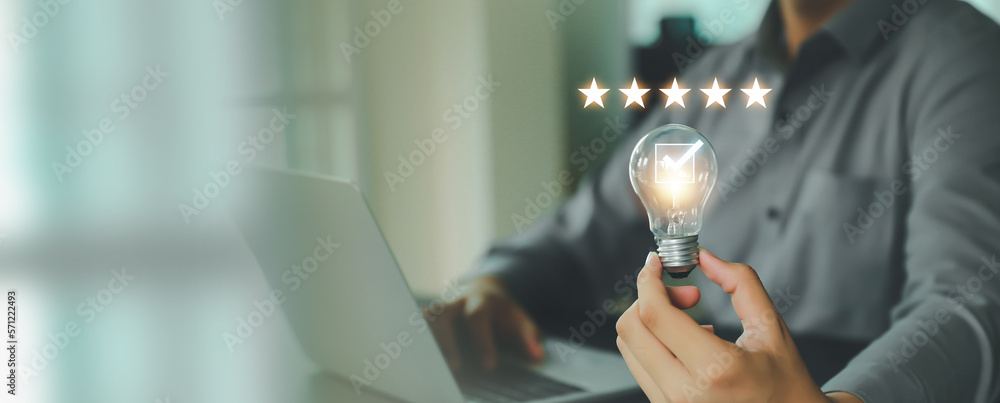 Aufkleber customer service satisfaction survey feedback for business review rating and best service or finance