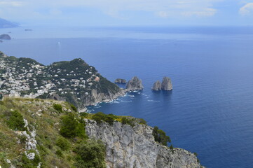 Fototapeta na wymiar Paraíso de Ilha de Capri