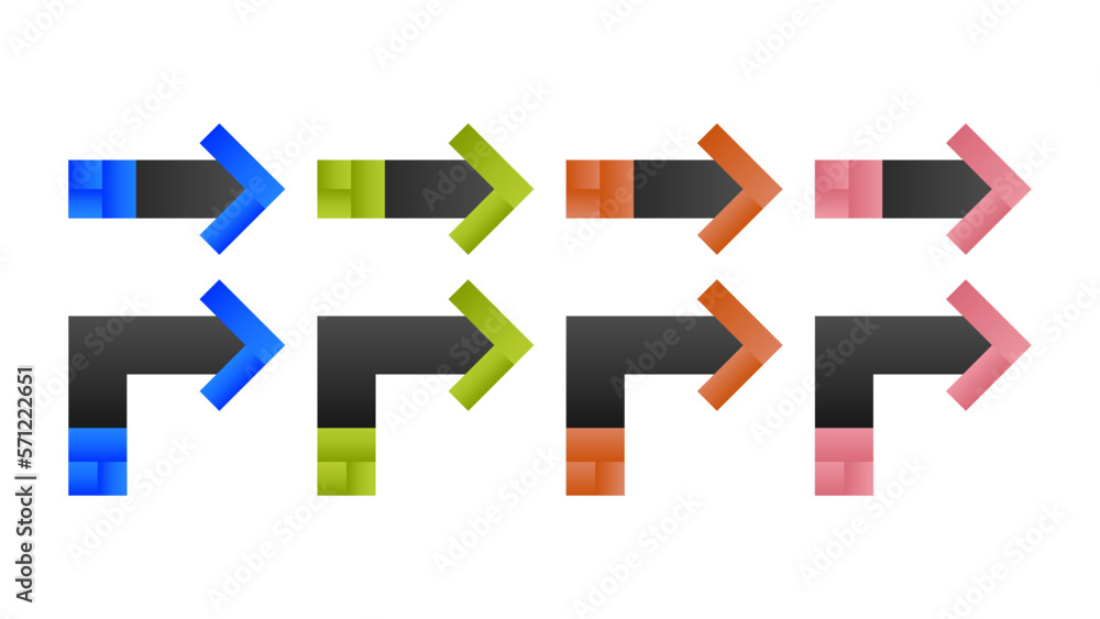 Poster arrows set vector collection. arrow icon. arrow. on white background transparent background png file