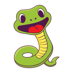 Fototapeta premium cute snake vector illustration template design
