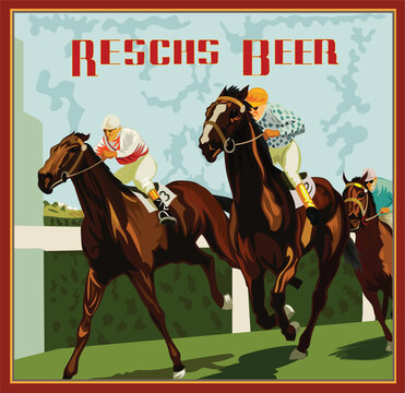 Reschs Refreshes vector illustration of poster high-resolution eps file