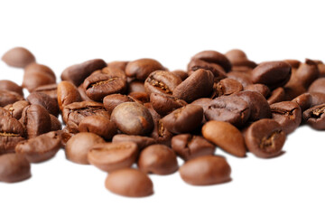 coffee beans on white background