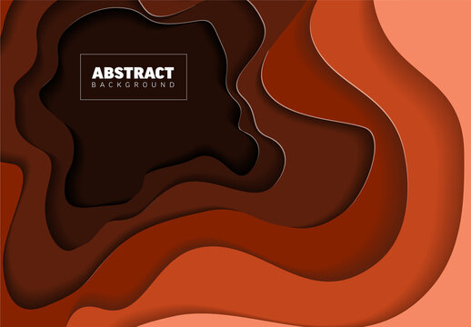 Abstract background made from red paper cut holes with place for your text
