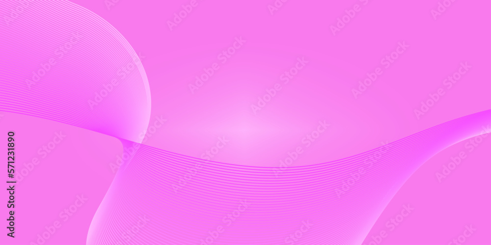 Poster light pink vector background with wave lines. abstract gradient backdrop with pink lines. vector ill