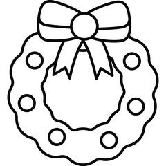 christmaschristmas wreath and ornament