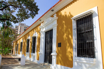 Traveling through Venezuela, streets with old colonial structures in the city of Valencia