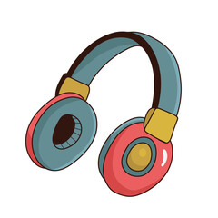 earphones. vector headphone element. Accessory for music or game concept. Stereo earphone for online mobile entertainment. poster design, flyer, website. Vector illustration