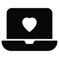 wedding heart laptop and valentines day