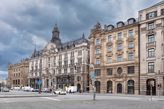 Lenbachplatz in Munich, Germany