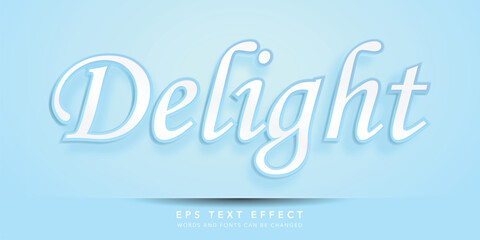 Fototapeta premium delight 3d editable text effect