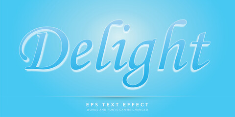 delight 3d editable text effect