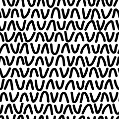 Seamless pattern with hand drawn zigzag lines.