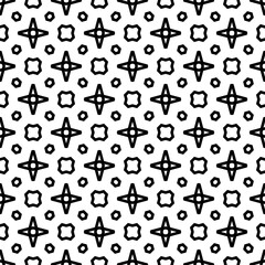 black and white seamless  texture, flower, tile, vintage, geometric, ornament, floral, fabric, retro, textile, symbol.