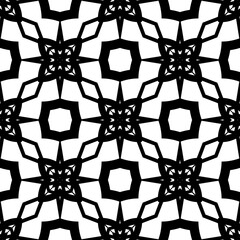 seamless pattern with elements black and white  texture, geometric, art, illustration, ornament, backdrop, grid, textile.
