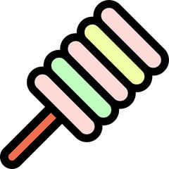 Set of sweet and bakery icons.such as ice cream,cake,smoothies,bread,Pizza.