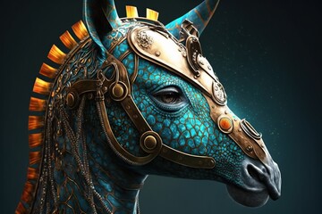 Naklejka premium Style modern giraffe