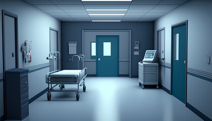 Hospital: a collection of miscellaneous images. generative AI