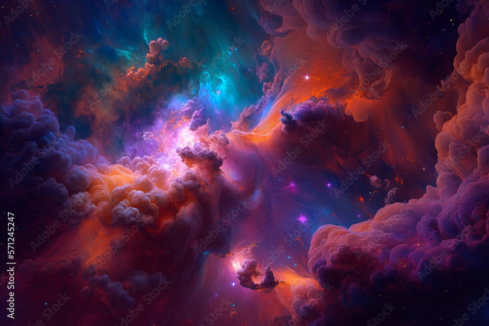 Canvas Prints galaxy nebula deep space background art