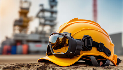 Sicherheitshelm für die Sicherheit auf der Baustelle - Generative Ai