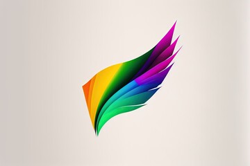 Fototapeta premium Multicolored minimalistic universal logo