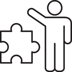 Obraz premium business solution icon