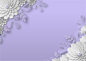 abstract background with flowers