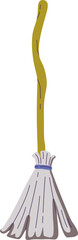 Broom flat icon Long-handled brush for sweeping
