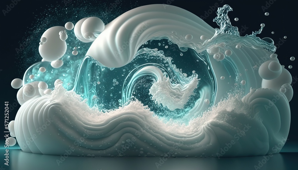 Poster sparkles shine. isolated transparent abstract foam, sparkling vortex, dynamic 3d elements.beautiful 