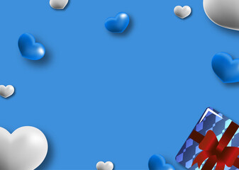 Birthday background with balloons 