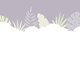 abstract background with tropical leaves