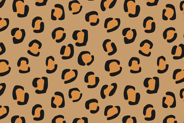 Leopard skin seamless pattern background