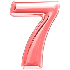 Happy Anniversary Number 3D Render