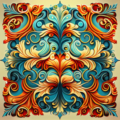 Label vintage style design element. Retro elegant emblem illustration. Generative AI