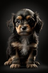 Cute dog puppy studio photography style generative ai