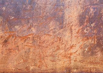 デザイン素材　錆びて傷ついた鉄板