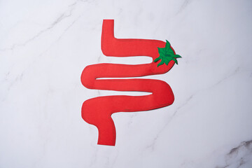 Paper crafts, benign or malignant colon or intestine tumor