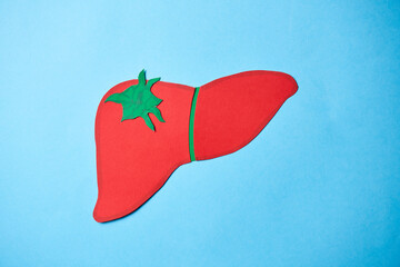 Paper crafts, benign or malignant liver tumor