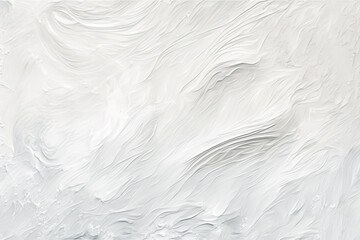 White oil painting brush strokes texture background. Generative ai