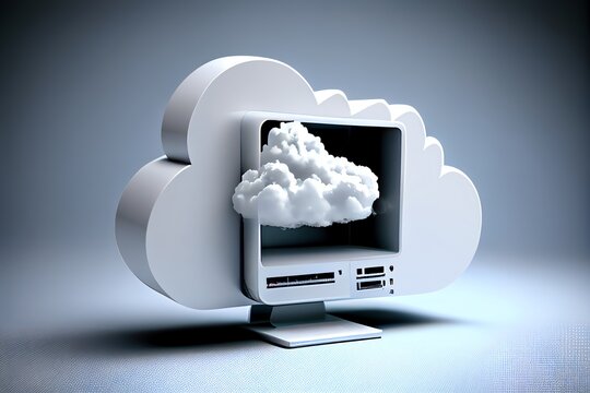 cloud computing concept. Generative AI