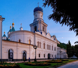 Fototapeta na wymiar Svyatogorsk. Dormition Svyatogorsk Lavra. Church of the Intercession of the Holy Mother of God. Donetsk region. Ukraine. Europe.