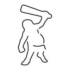 troll icon isolated on white background, vector illustration.