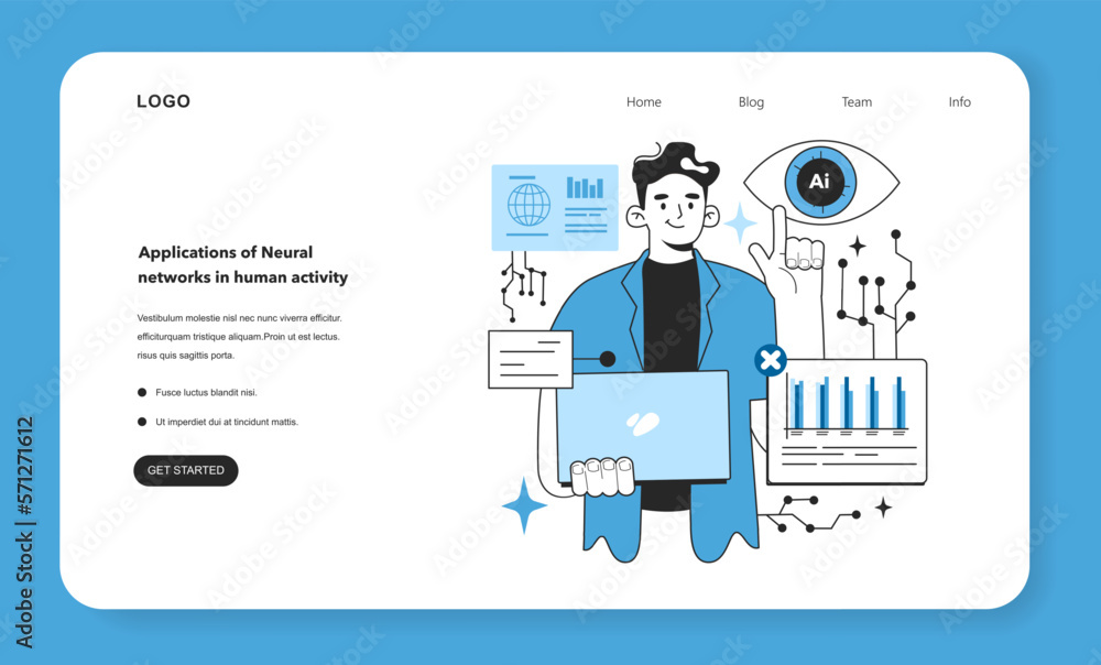 Poster neural network application in human activity. self-learning computing