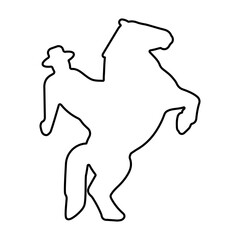 wild west icon isolated on white background, vector illustration.