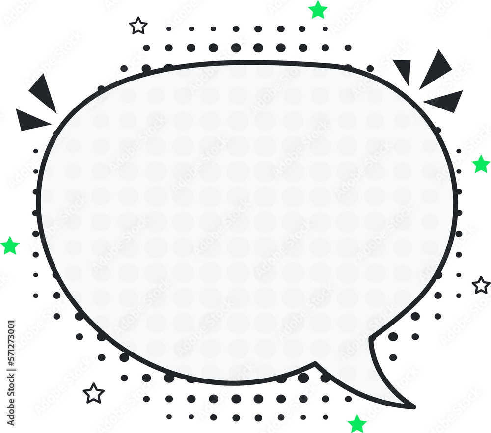 Poster comic empty speech bubbles on halftone dots background in retro pop art style. illustration of dynam