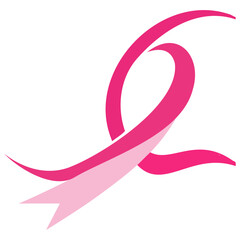 Breast cancer awareness pink ribbon